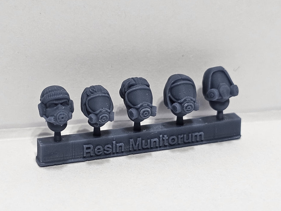 Assorted Modern Gas Masks | Human Infantry Heads