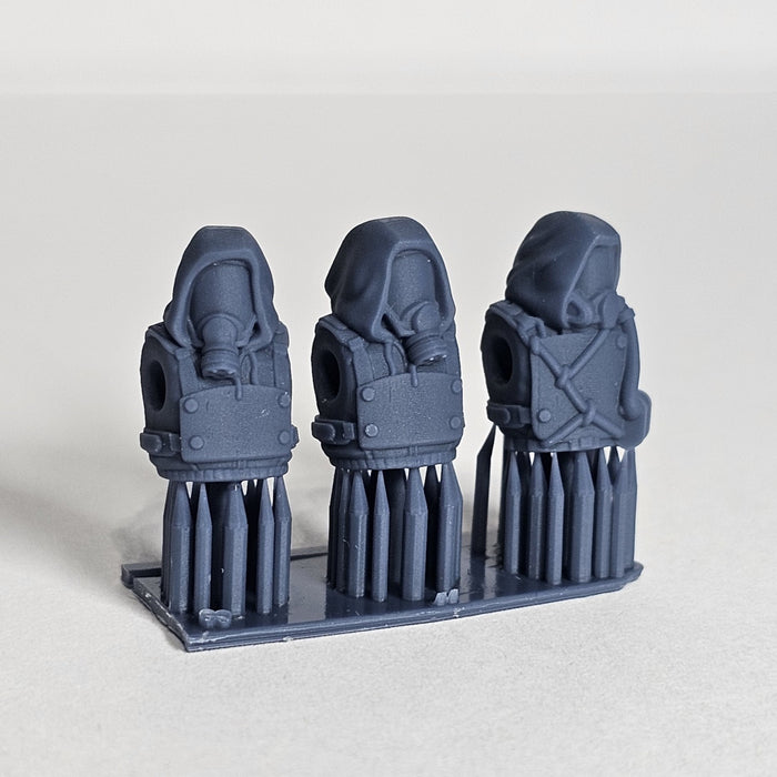 Post Apocalyptic Gas Mask Bodies | Human Infantry