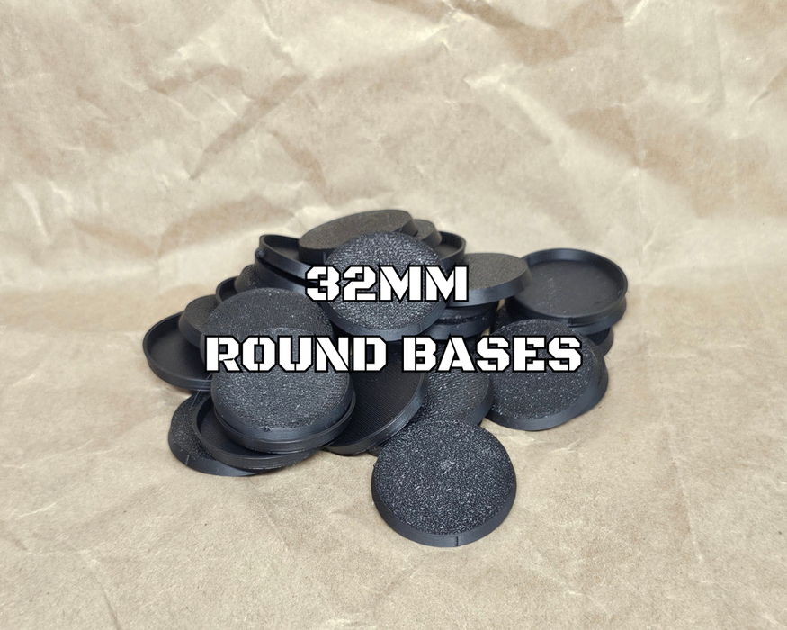 32mm Round Plastic Base