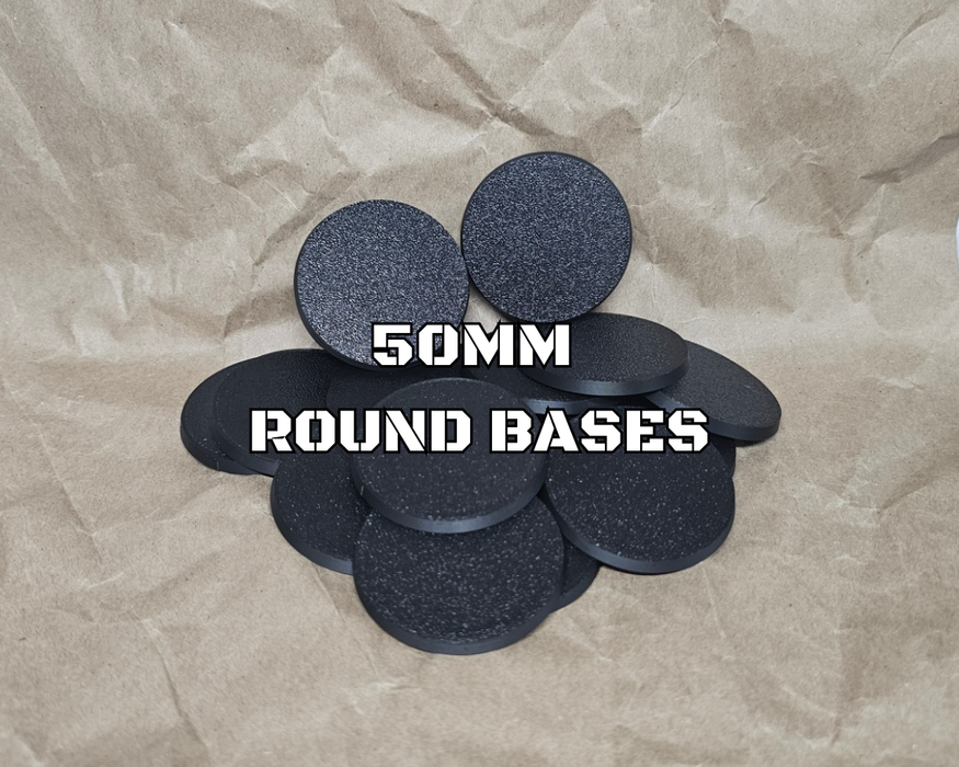 50mm Round Plastic Base