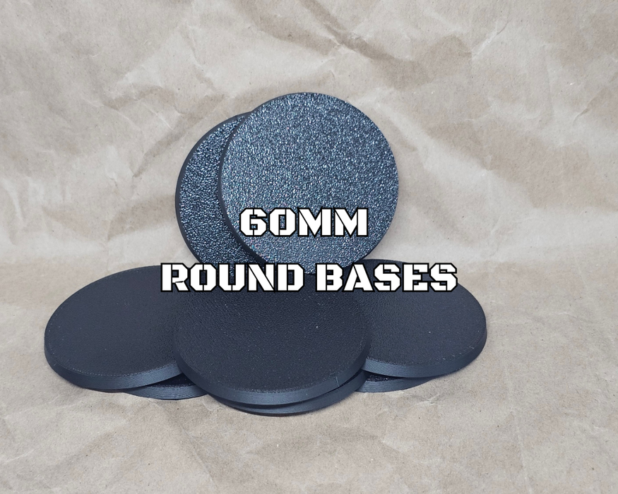 60mm Round Plastic Base