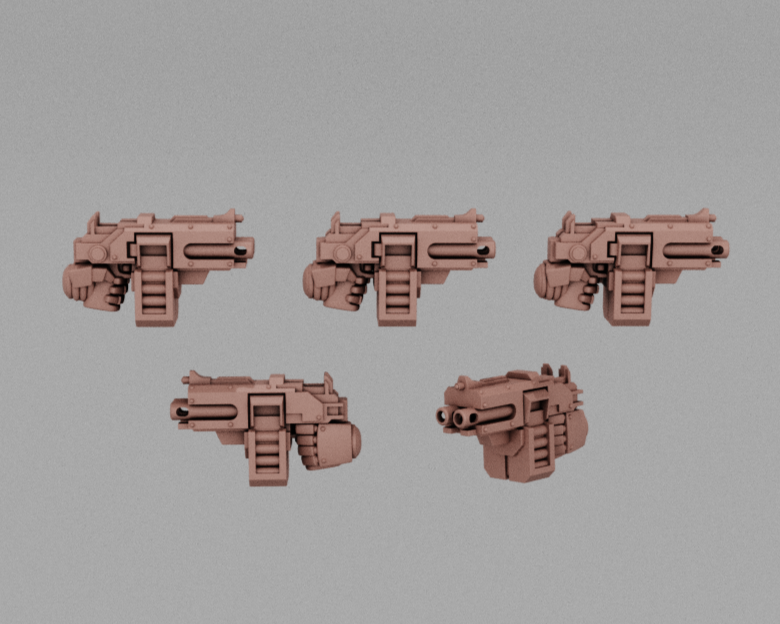 Antique Double Machine Pistols