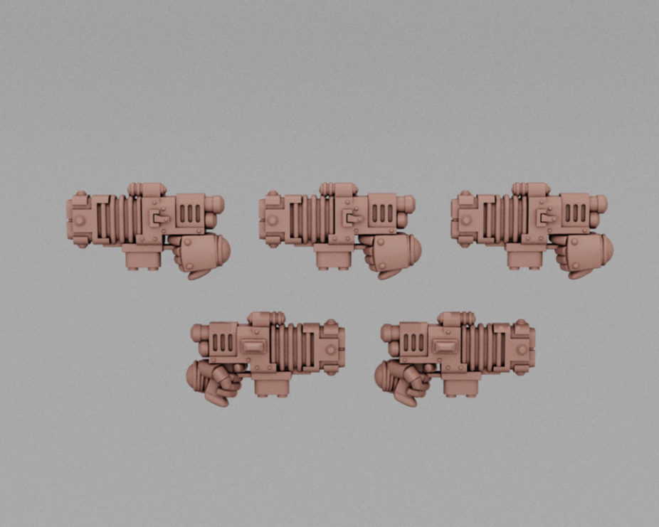 Antique Martian Death Ray Pistols