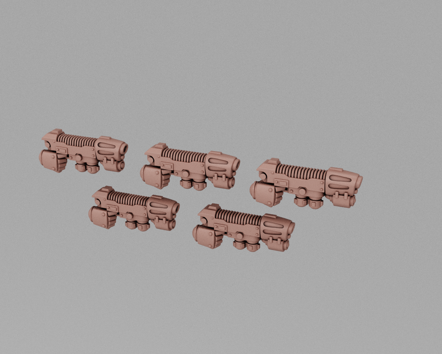 Antique Ionic Particle Pistols