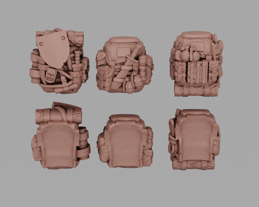 Wasteland Fighter Backpacks | Human Infantry