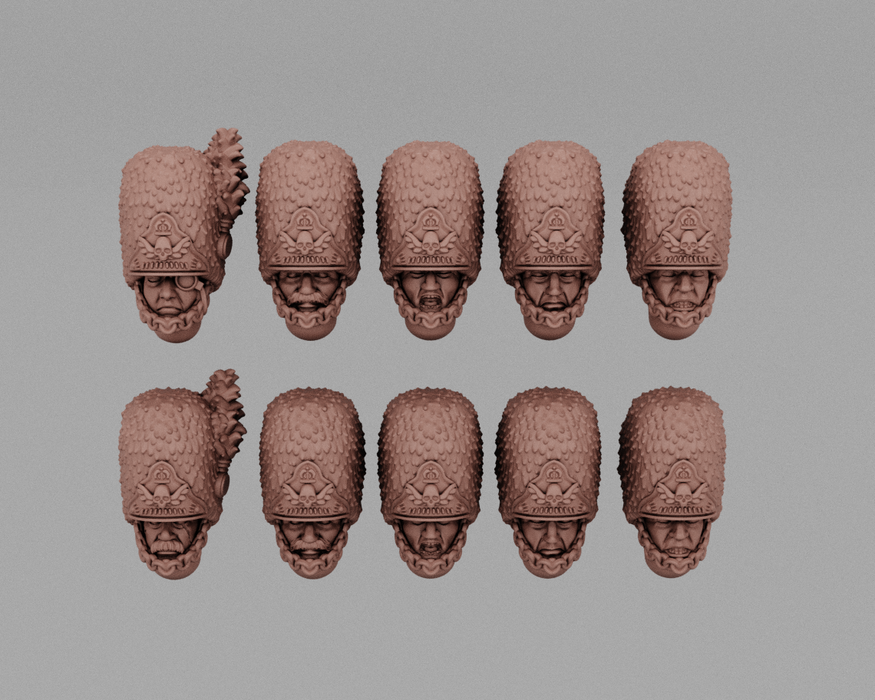Bearskin Grenadiers | Human Infantry Heads
