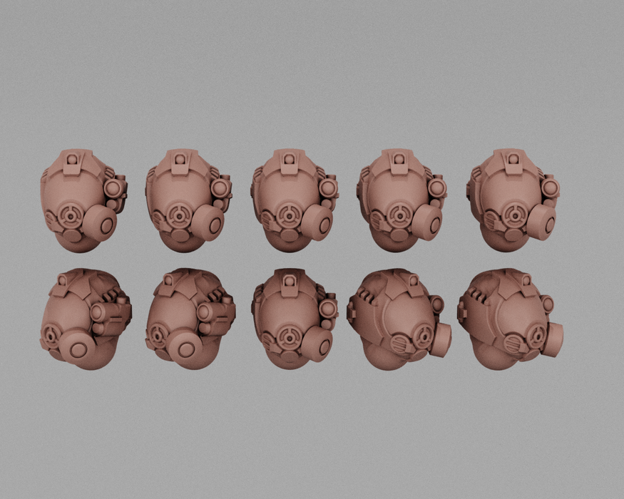 BioHazard Response Team | Human Infantry Heads