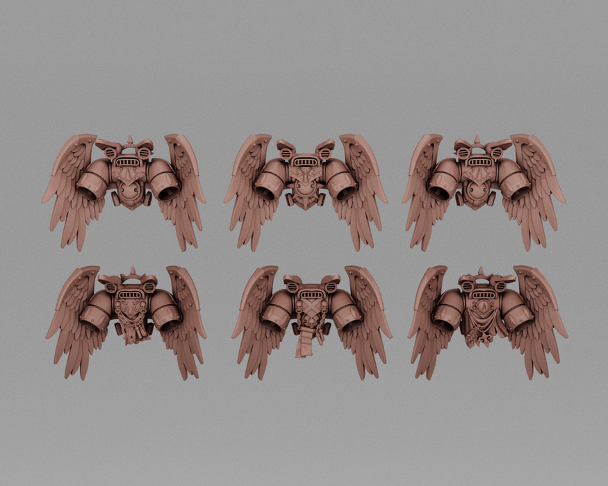 Crimson Angel Winged Jetpacks
