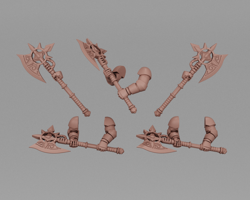 Crimson Knight Power Axes