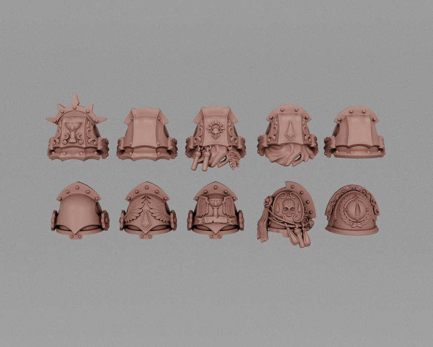 Crimson Knight Shoulder Pads