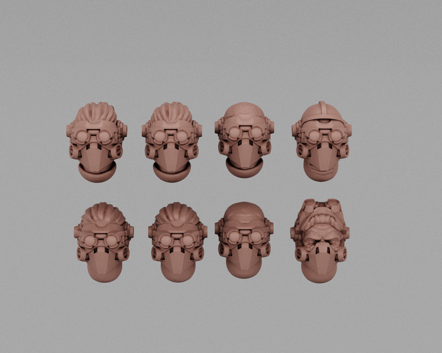 Desert Raiders | Human Infantry Heads
