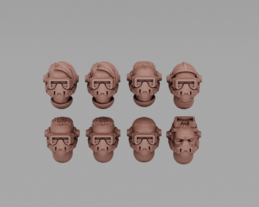 Dune Nomads | Human Infantry Heads