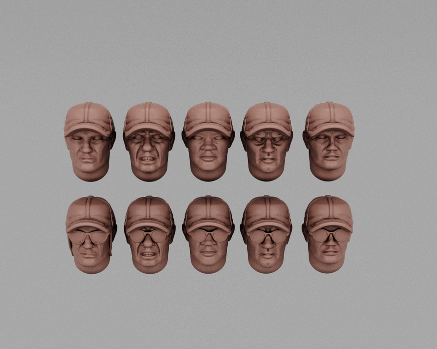 Expeditionary Force | Human Infantry Heads