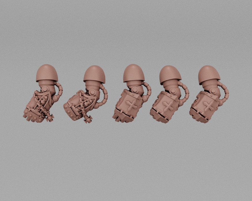 Gothic Crusader Heavy Armor Fists