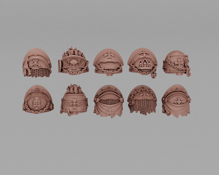 Gothic Crusader Heavy Armor Pads