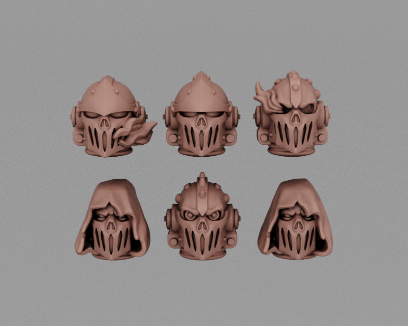 Cursed Company Heavy Knight Helmets