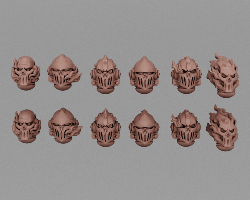 Cursed Company Knight Helmets