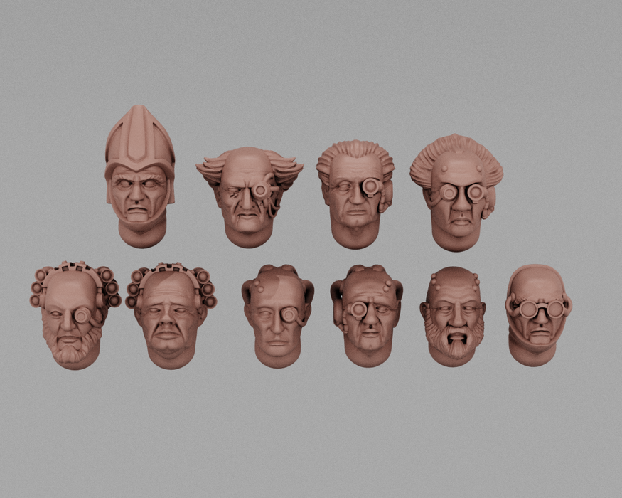 Grimdark Male Civilians | Human Infantry Heads