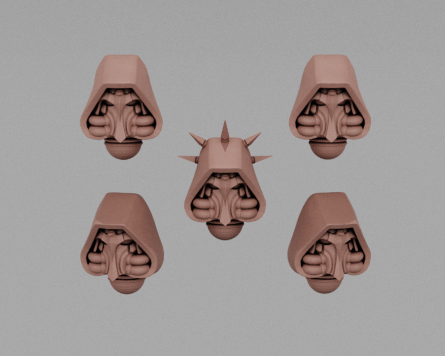Dark Cell Verger Helmets — Resin Munitorum