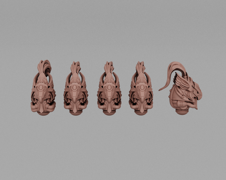 Eagle Plumed Janitor Helmets