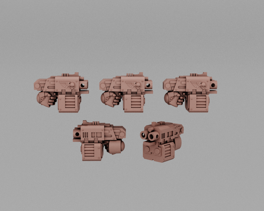 Heavy Armor Double Hail Rifles