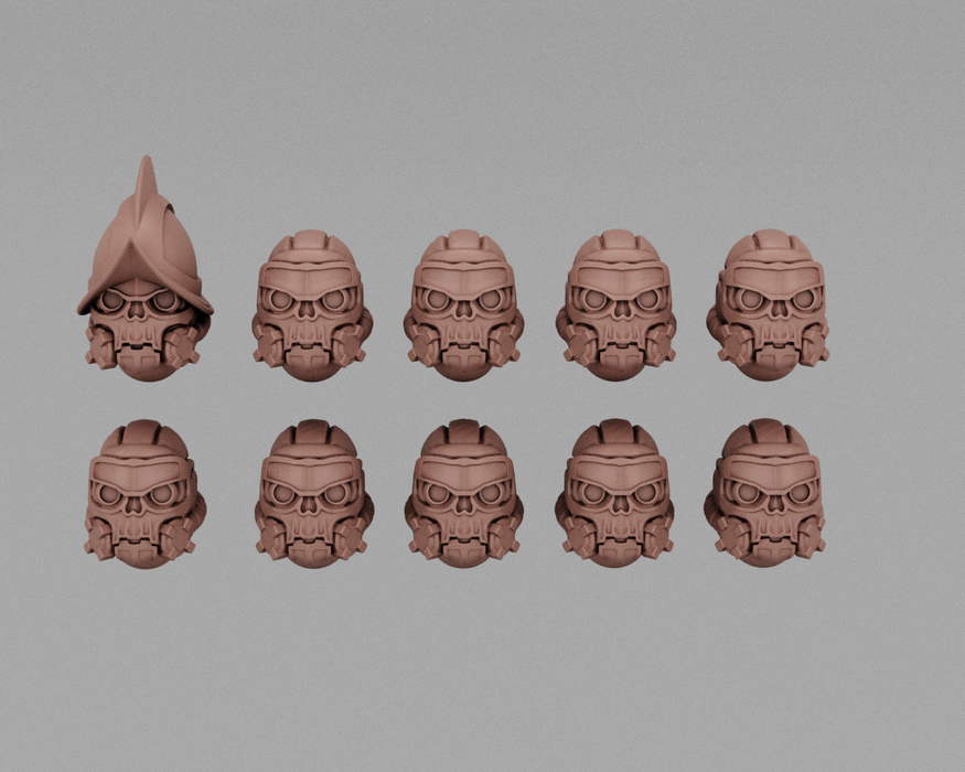 High-Tech Marauders | Human Infantry Heads