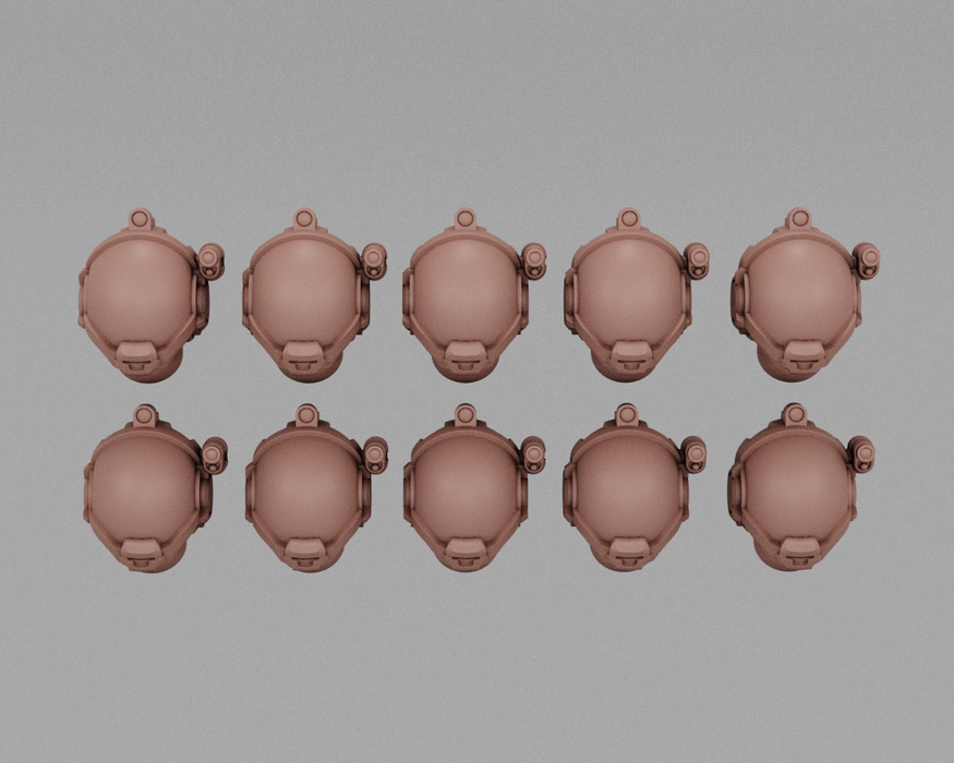 NASA-Punk Cosmonauts | Human Infantry Heads