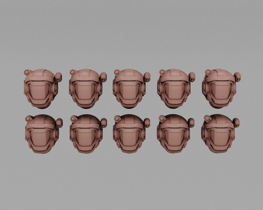 NASA-Punk Hostile Environments | Human Infantry Heads