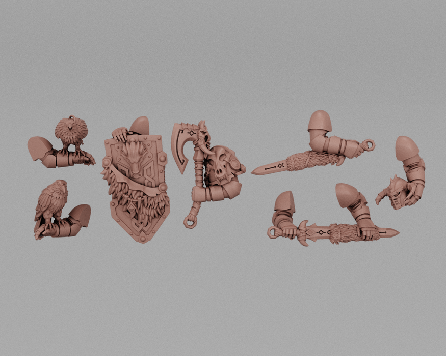 Primal Viking Hero Pose Arms