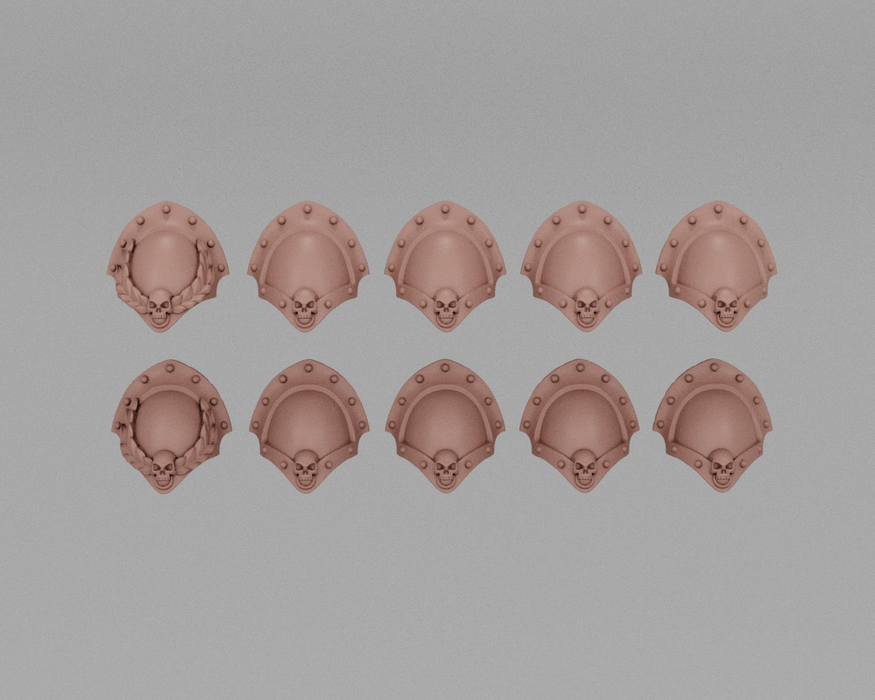 Golden Skull Pauldrons