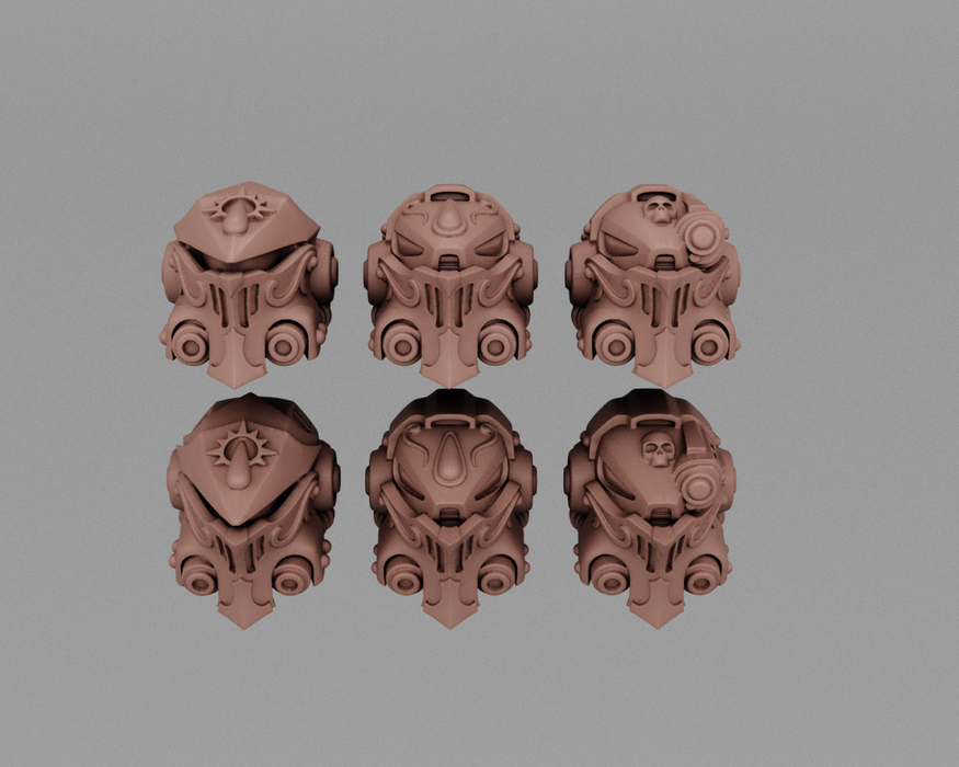 Sanguine Heavy Armor Helmets