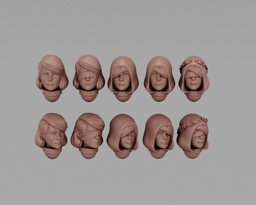 Sisters of The Blind Martyr | Human Infantry Heads