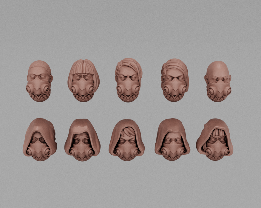 Sisters of the Burning Rose | Human Infantry Heads