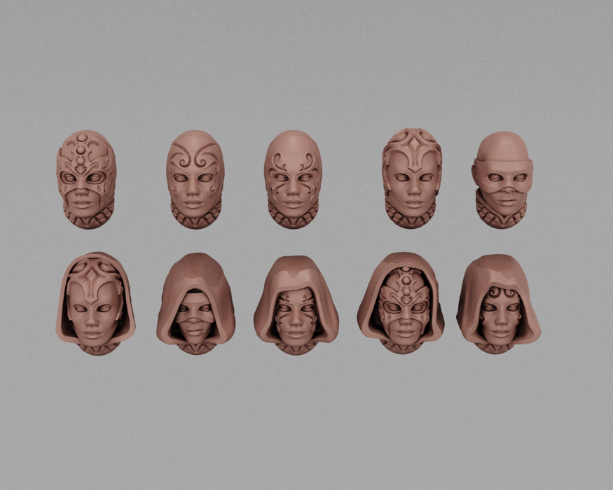 Sisters of the Hidden Martyr | Human Infantry Heads