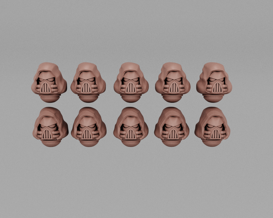 Space Knight Cowled Helmets