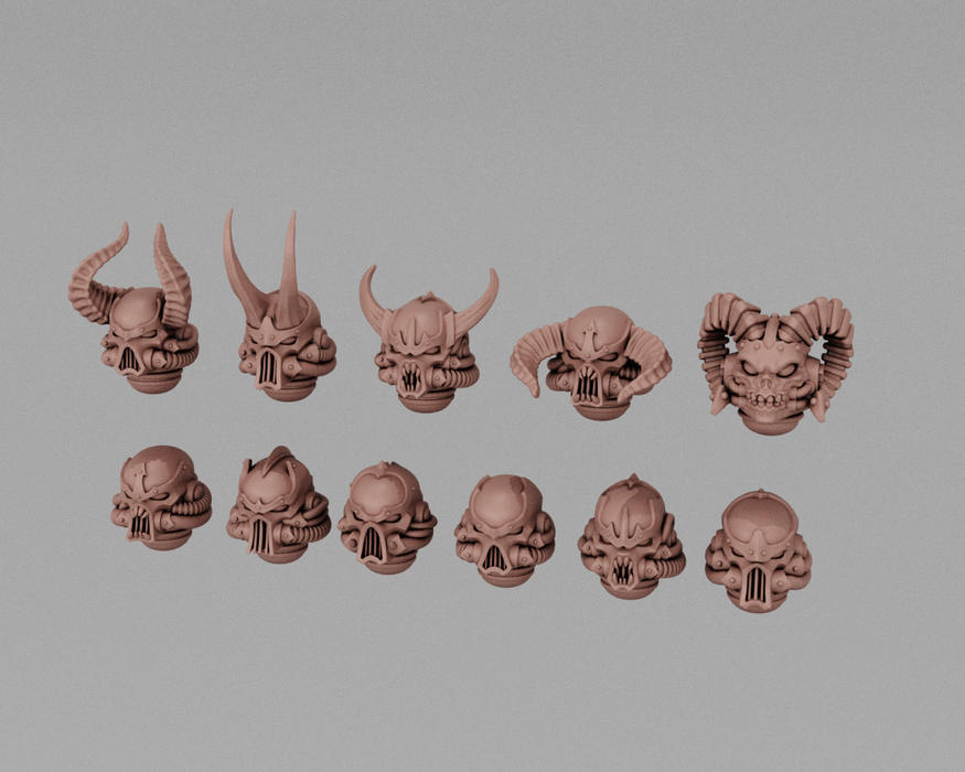 Traitor Legion Veteran Heads