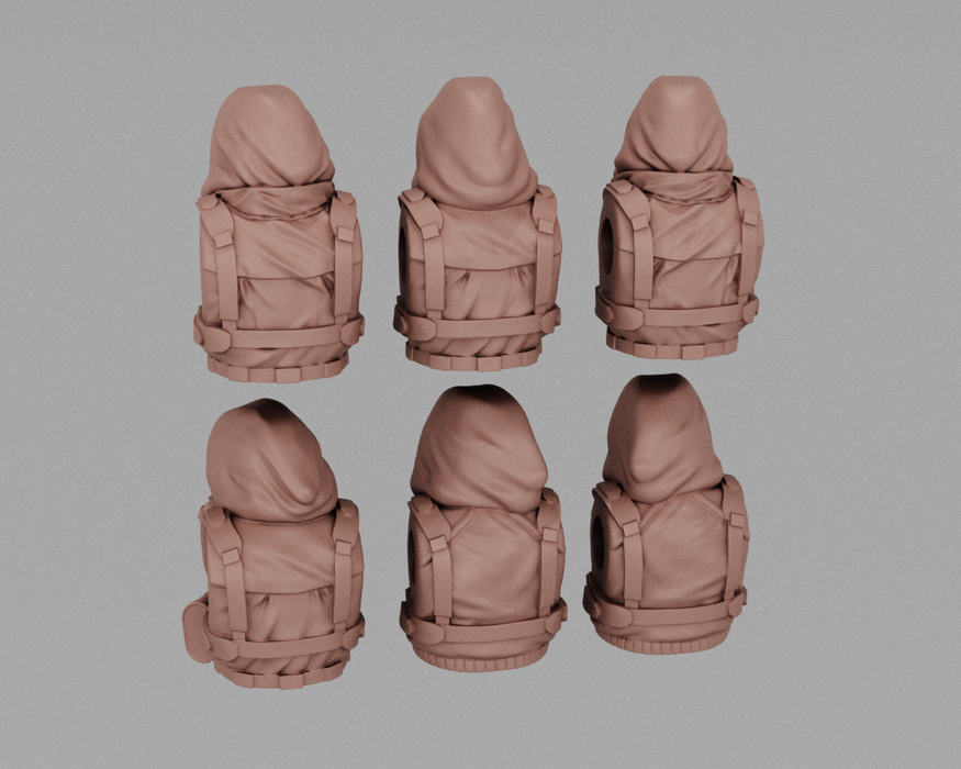 Post Apocalyptic Gas Mask Bodies | Human Infantry