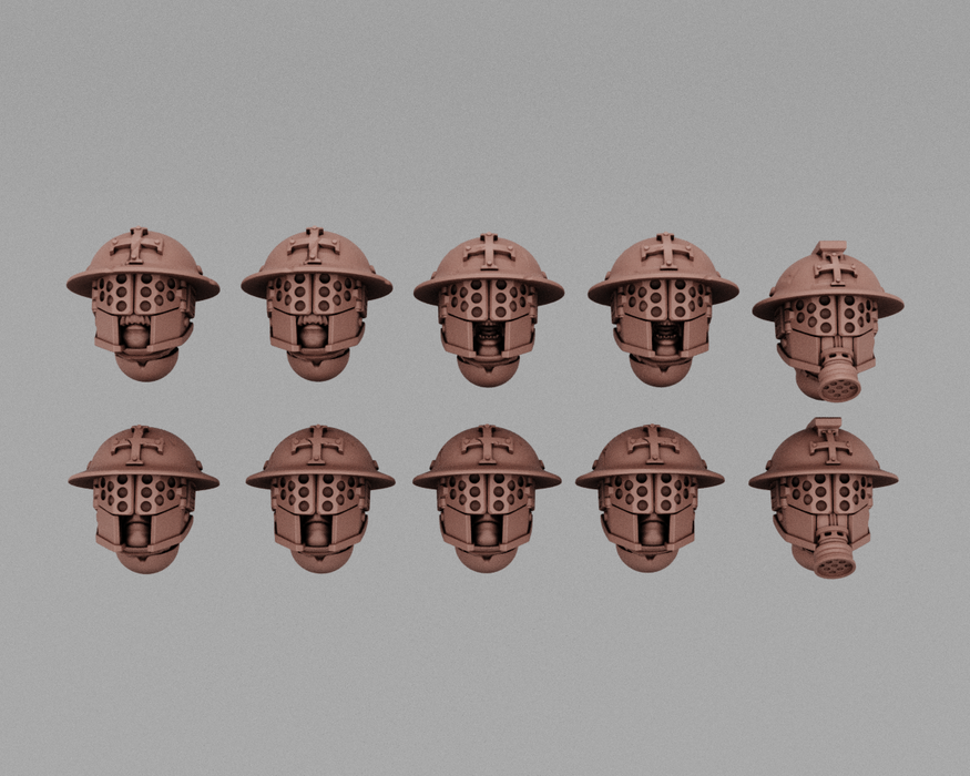 Trench Crusade Gladiators | Human Infantry Heads