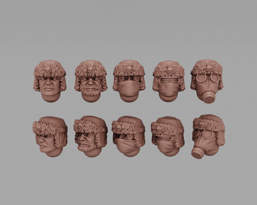 Ushanka Trench Soldiers | Human Infantry Heads
