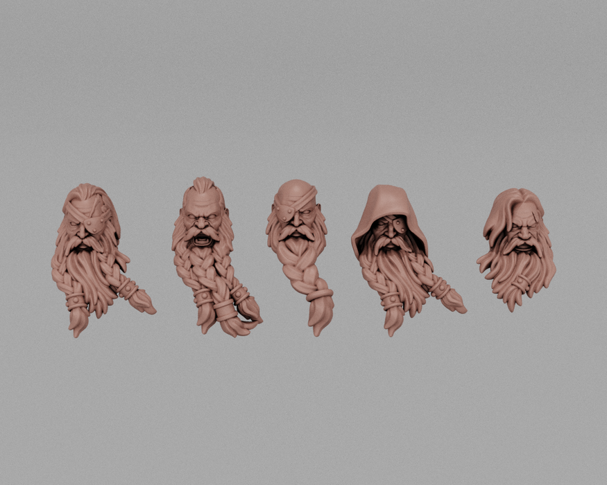 Viking Heavy Bearded Heads