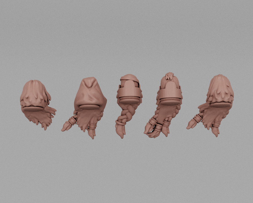 Viking Heavy Bearded Heads