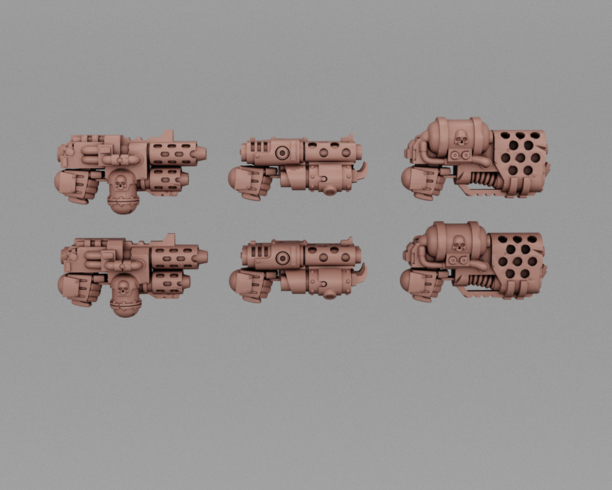 Heavy Armor Flame Pistols