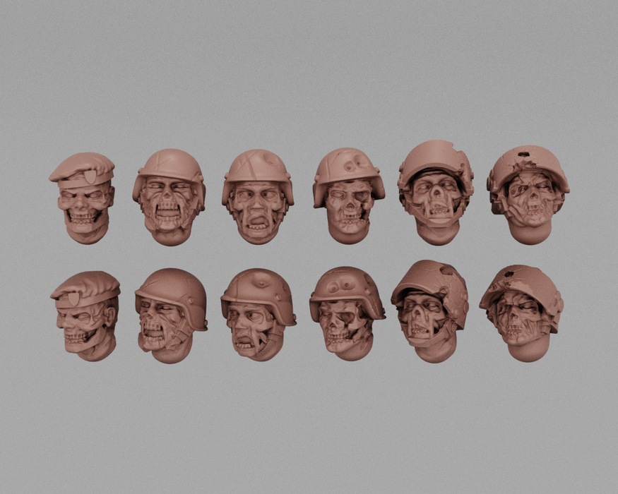 Zombie Soldiers | Human Infantry Heads