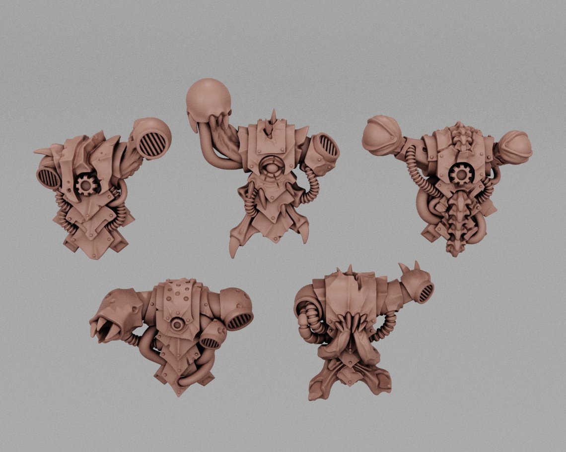Mutated Knight Corrupted Power Packs — Resin Munitorum