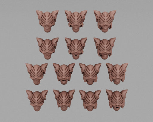 Nyarran Armored Heads - Resin Munitorum