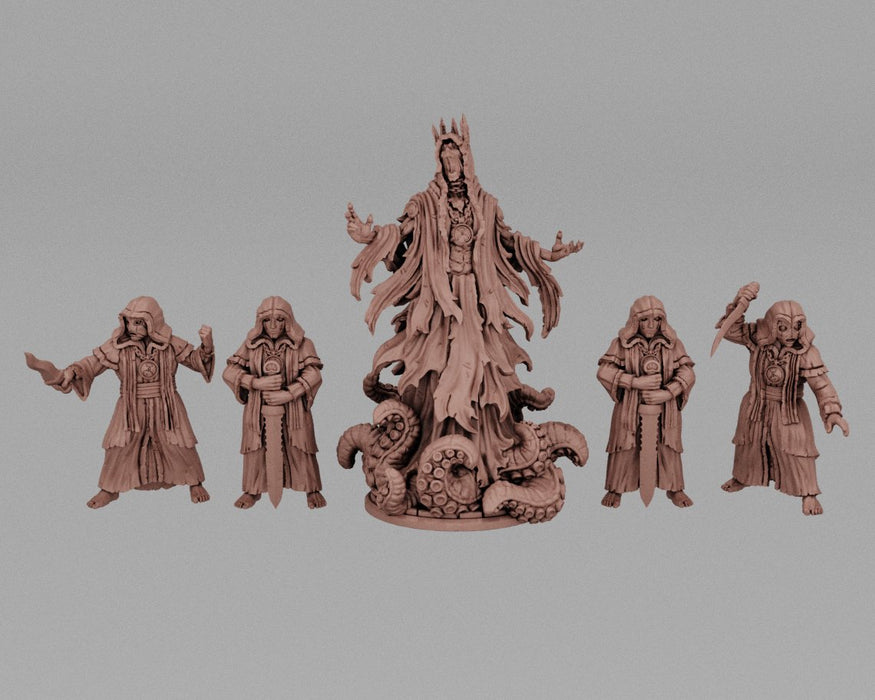 The Yellow King & Cultists - Resin Munitorum