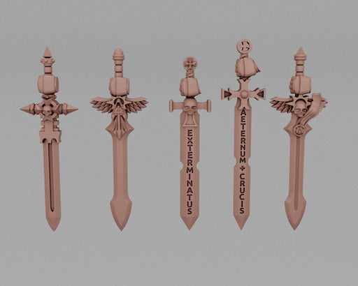 Assorted Energy Power Magic Swords [5] - Resin Munitorum