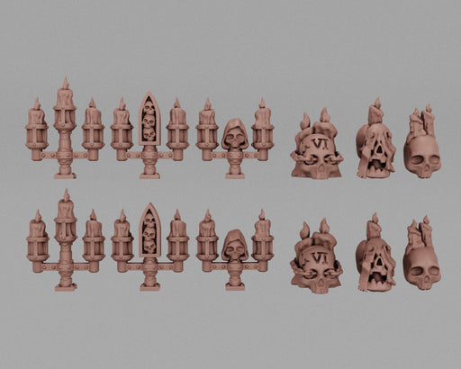 Backpack Candles Icons [ 12 ] - Resin Munitorum