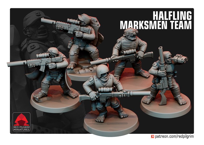 Halfling Marksmen Snipers - Resin Munitorum