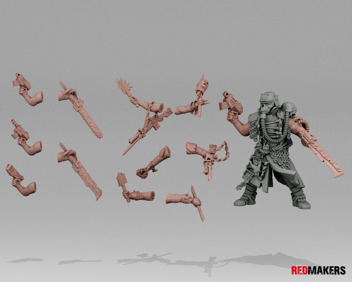 Renegade Death Division Sergeant Weapon Kits — Resin Munitorum